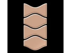 ALLOY Mosaik Fliese Massiv Metall Titan Hochglanz Kupfer 1,6mm Kismet & Karma-ti-am 1 Paket mit 10 Matten 0,86 m2 Kupfer