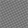 ALLOY Mosaik Fliese Massiv Metall Edelstahl Gebürstet Grau 1,6mm Swiss Cross-s-s-b 1 Paket mit 10 Matten 0,88 m2 Grau