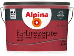 Alpina Farbrezepte Flammendes Herz matt 2,5 Liter