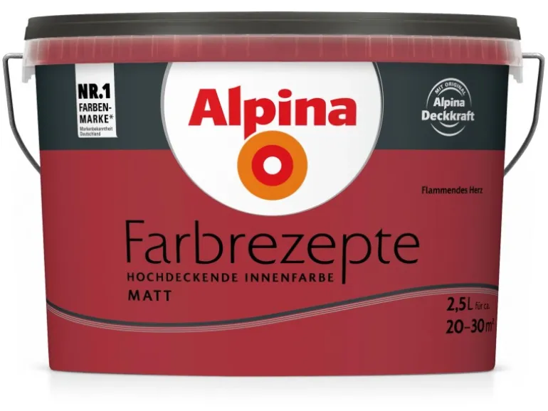 Alpina Farbrezepte Flammendes Herz matt 2,5 Liter