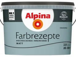 Alpina Farbrezepte Gletscherblau matt 2,5 Liter