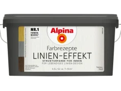 Alpina Farbrezepte Linien-Effekt Weiß 4,5 Liter