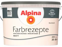 Alpina Farbrezepte Muschelweiß matt 2,5 Liter