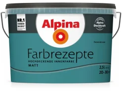 Alpina Farbrezepte Petrol de Luxe matt 2,5 Liter