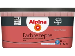 Alpina Farbrezepte Roter Ahorn matt 1 Liter