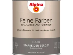 Alpina Feine Farben Lack No. 01 Stärke der Berge® Grau edelmatt 750 ml
