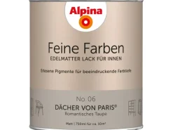 Alpina Feine Farben Lack No. 06 Dächer von Paris® Taupe edelmatt 750 ml