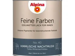 Alpina Feine Farben Lack No. 40 Himmlische Nachtmusik® Blau edelmatt 750 ml