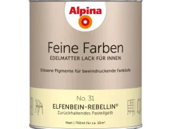 Alpina Feine Farben Lack No. 31 Elfenbein-Rebellin® Gelb edelmatt 750 ml