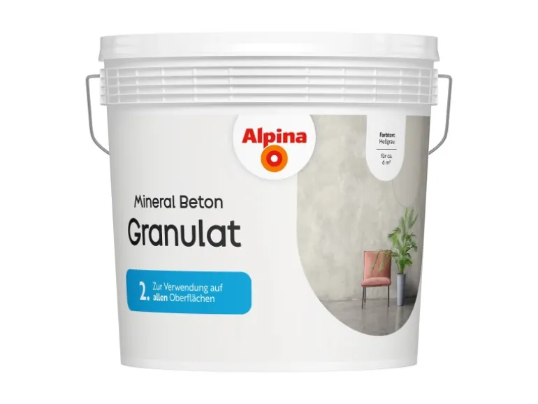 Alpina Granulat Mineral Beton Hellgrau 6 kg