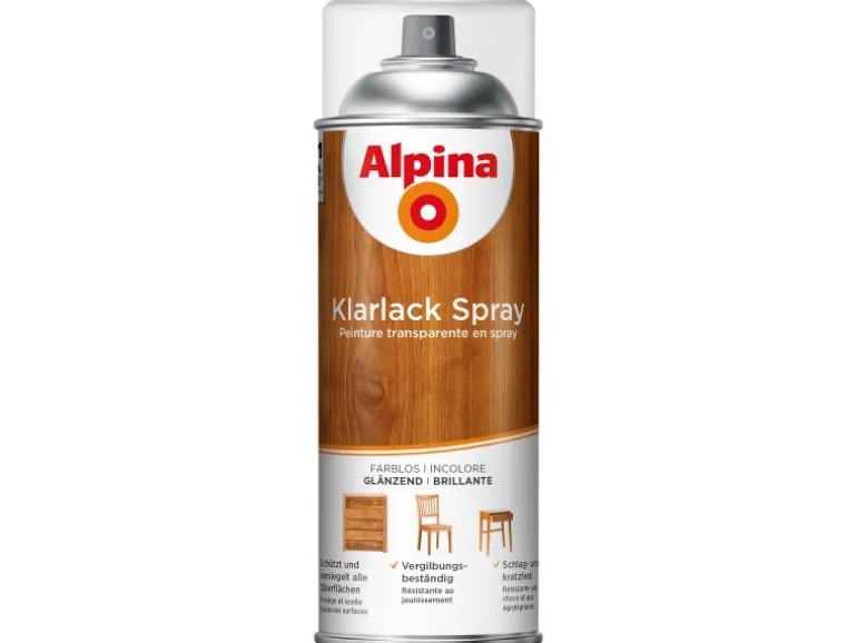 Alpina Klarlack Spray Glänzend 400 ml
