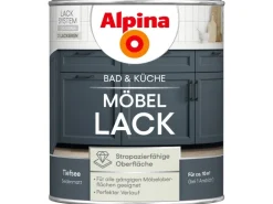 Alpina Möbel-Lack Bad & Küche Tiefsee Seidenmatt 750 ml