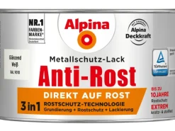 Alpina Metallschutz-Lack Anti-Rost Weiß glänzend 300 ml