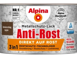 Alpina Metallschutz-Lack Anti-Rost Kupfer Hammerschlag 300 ml