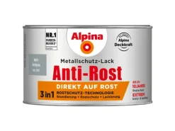 Alpina Metallschutz-Lack Anti-Rost Hellgrau matt 300 ml