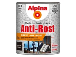 Alpina Metallschutz-Lack Anti-Rost Dunkelbraun Hammerschlag 750 ml