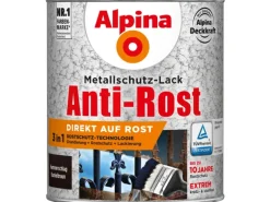 Alpina Metallschutz-Lack Anti-Rost Dunkelbraun Hammerschlag 750 ml