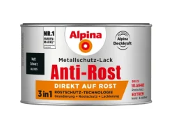 Alpina Metallschutz-Lack Anti-Rost Schwarz matt 300 ml