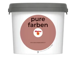 Alpina Wandfarbe Pure Farben Rharbarberrot 2,5 l