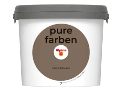 Alpina Wandfarbe Pure Farben Nussbraun 2,5 l
