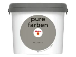 Alpina Wandfarbe Pure Farben Felsgrau 2,5 l