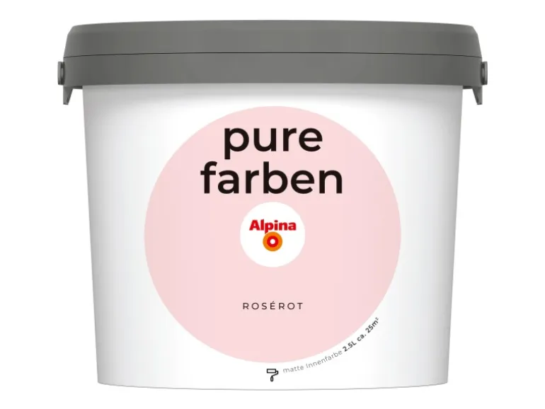 Alpina Wandfarbe Pure Farben Rosérot 2,5 l