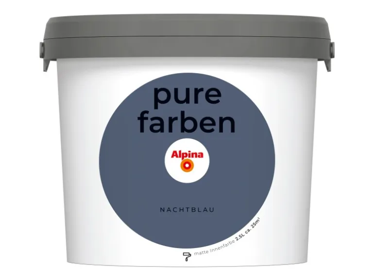 Alpina Wandfarbe Pure Farben Nachtblau 2,5 l