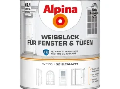 Alpina Weißlack für Fenster & Türen seidenmatt 2 Liter