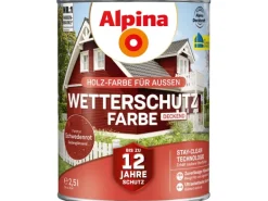 Alpina Wetterschutzfarbe Schwedenrot 2,5 l