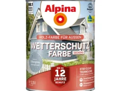 Alpina Wetterschutzfarbe Silbergrau 2,5 l