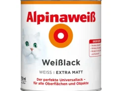 Alpinaweiß Weißlack extra matt 750 ml