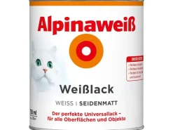 Alpinaweiß Weißlack seidenmatt 750 ml