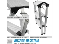Aluminium Trittleiter GAT 3S