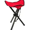 AMANKA Campinghocker 28 x 28 x 36 cm bis 150 kg Belastbar Rot