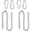 AMANKA 2er Set Hängesessel Kette 100 cm Aufhängung mit 4 Karabiner bis 230 kg