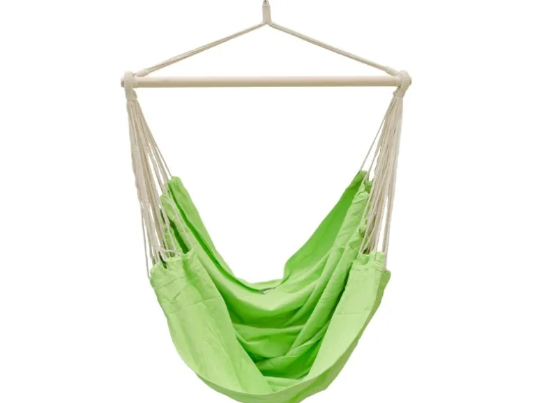 AMANKA Hängesessel bis 150 kg Belastbar 185x 130 cm Limetten-Grün