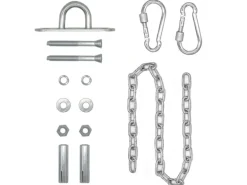 AMANKA Hängesessel Kette mit Deckenhaken 100 cm Aufhängung mit 2 Karabiner bis 230 kg