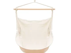 AMANKA XL-Hängesessel bis 100 kg Belastbar 155 x 125 cm Beige