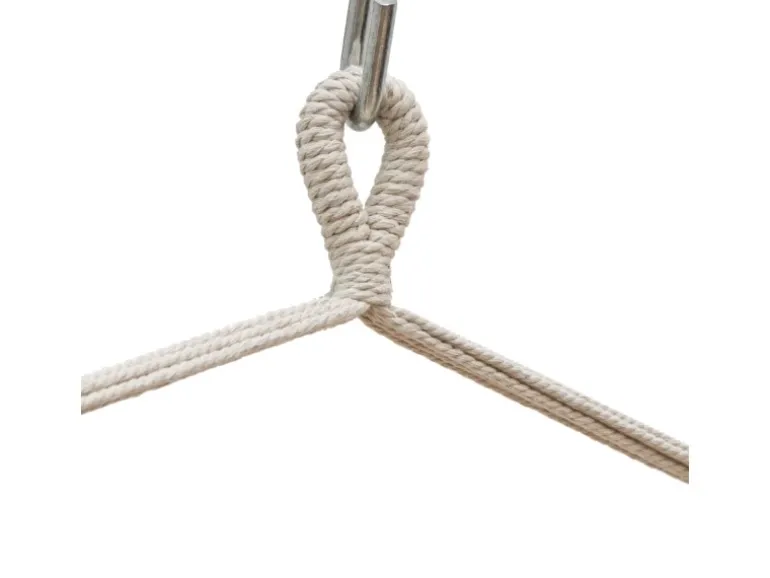 AMANKA XL-Hängesessel bis 100 kg Belastbar 155 x 125 cm Beige