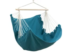 AMANKA XL-Hängesessel bis 100 kg Belastbar 155 x 125 cm Petrolblau