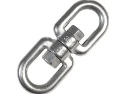 AMANKA XL-Hängesessel Drehwirbel 10 x 125 mm bis 420 kg Silber