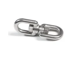 AMANKA XL-Hängesessel Drehwirbel 10 x 125 mm bis 420 kg Silber
