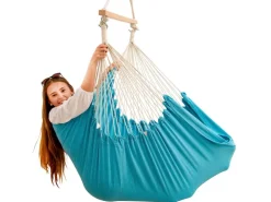 AMANKA XXL-Hängesessel bis 150 kg Belastbar 185 x 130 cm Türkis