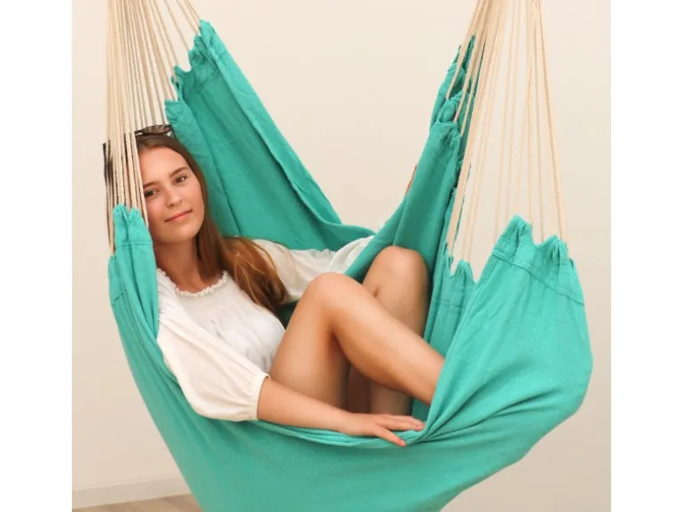 AMANKA XXL-Hängesessel bis 150 kg Belastbar 185 x 130 cm Mint