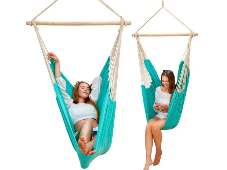 AMANKA XXL-Hängesessel bis 150 kg Belastbar 185 x 130 cm Mint