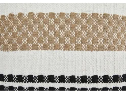 Andiamo Kissen Malena D380 Schwarz-Weiß-Beige 40 cm x 40 cm
