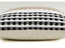 Andiamo Kissen Malena D380 Schwarz-Weiß-Beige 40 cm x 40 cm