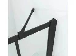 Aquabatos Badewannenaufsatz 3 tlg. Duschwand 150 x 140 cm Badewannenfaltwand Faltwand Glaswand für Badewanne mit Festteil Duschtrennwand Glas Dusche