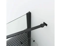 Aquabatos Duschwand für Badewanne Faltwand 120 x 70 x 140 cm Badewannenaufsatz Eck Duschtrennwand für Badewanne Badewannenfaltwand mit Seitenwand