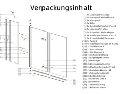 Aquabatos 3tlg. Badewannenaufsätze 150 x 140 cm Badewannenfaltwand Duschabtrennung Duschwand für Badewanne Schwarz Matt 5 mm Sicherheitsglas Glaswand